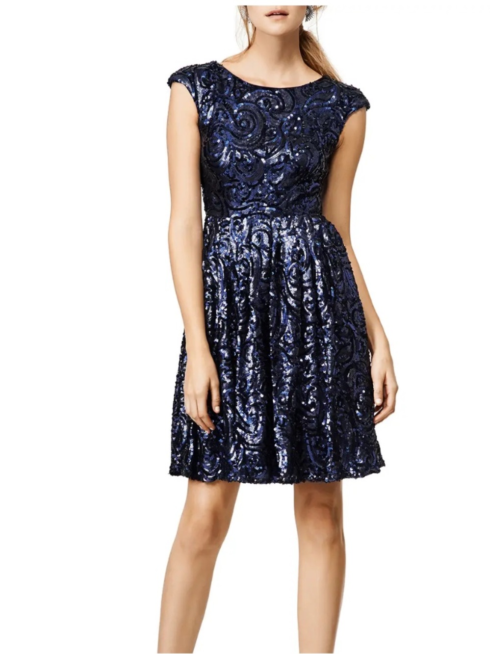 Badgley Mischka Blue Botany Dress size 8